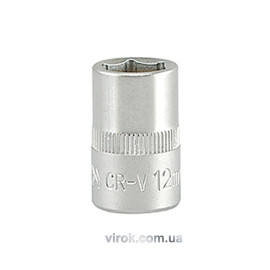 Головка торцева 6-гранна YATO : квадрат 3/8", М= 12 мм, L= 28 мм [24/240/480]
