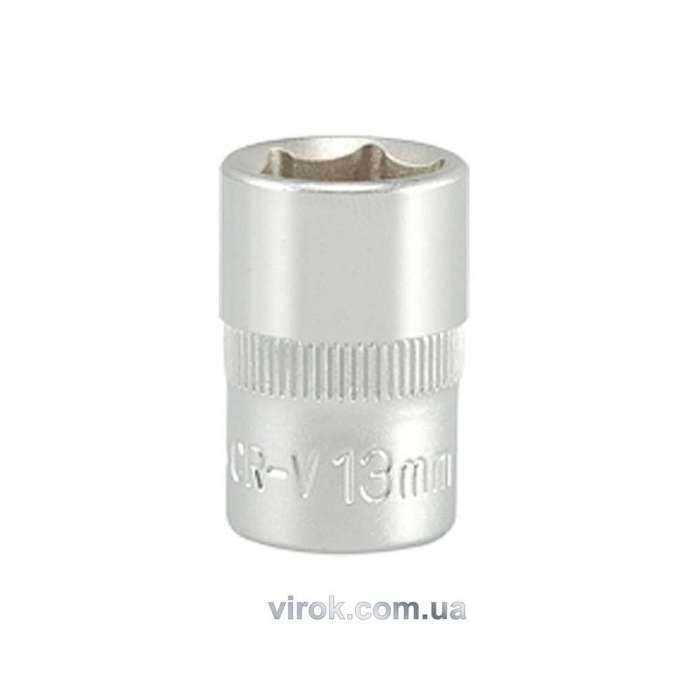 Головка торцева 6-гранна YATO : квадрат 3/8", М= 13 мм, L= 28 мм [24/240/480]
