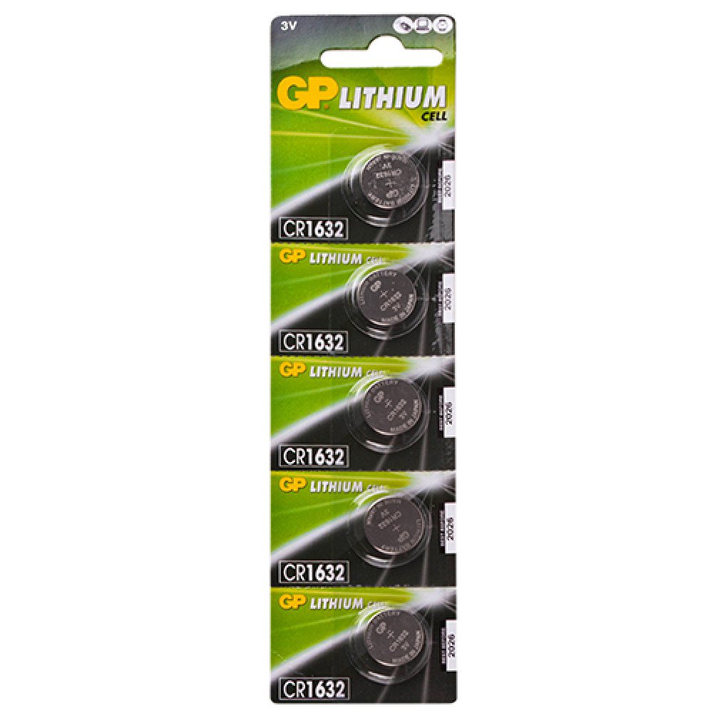 Батарейка GP дисковая Lithium Button Cell 3.0V CR1632-7U5 литиевые (CR1632)
