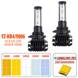 Лампы PULSO YZ/HB4 9006/LED-chips ZES/9-32v2*25w/4500Lm/3000-4300-5000-6500-10000K (YZ-HB4 9006)