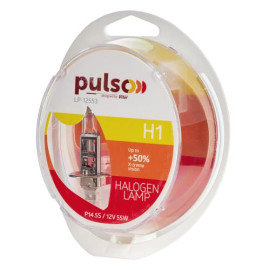 Лампы PULSO/галогенные H1/P14.5S 12v55w+50% X-treme Vision/plastic box