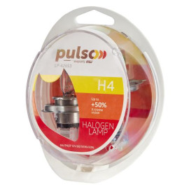 Лампы PULSO/галогенные H4/P43T 12v60/55w+50% X-treme Vision/plastic box
