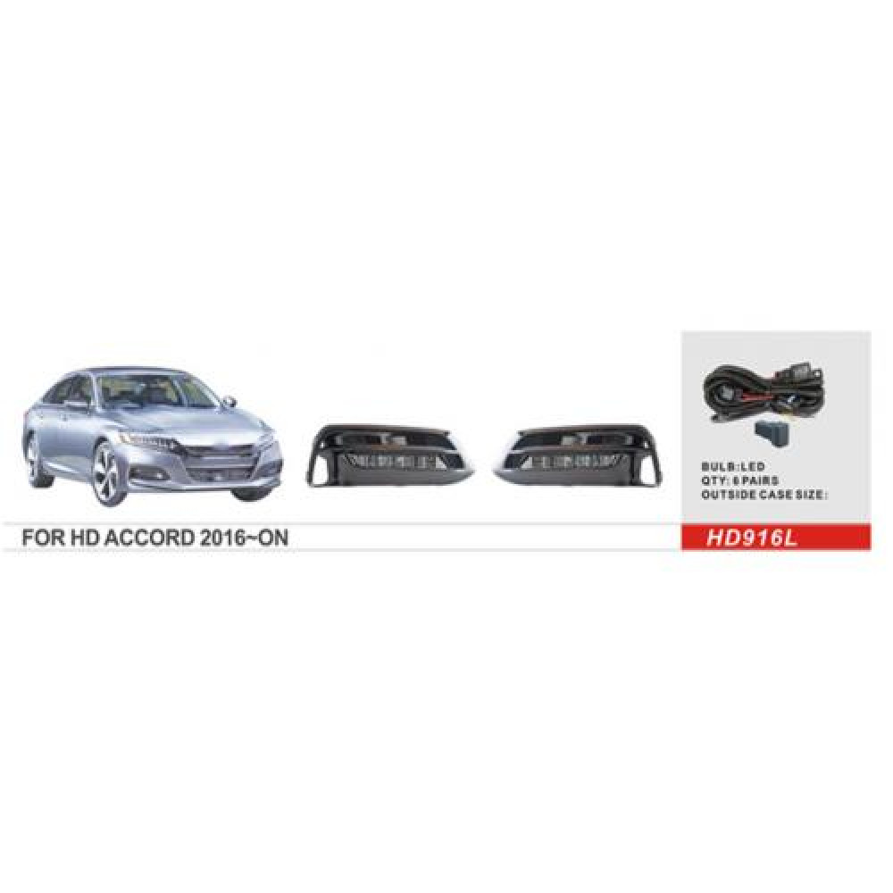 Фары доп.модель Honda Accord/2017-/HD-916L/LED-12V7W/эл.проводка