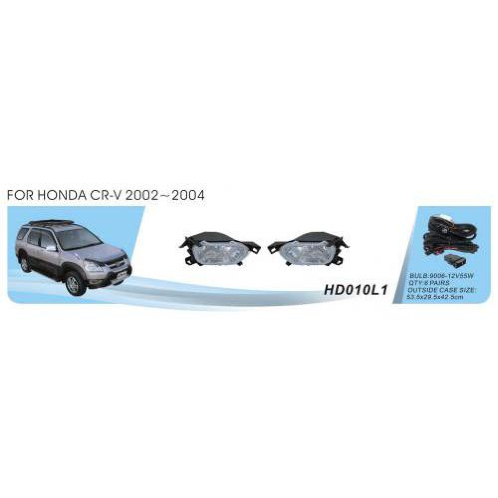Фары доп.модель Honda CR-V/2002-04/HD-010L1&L2/9006-12V55W/эл.проводка