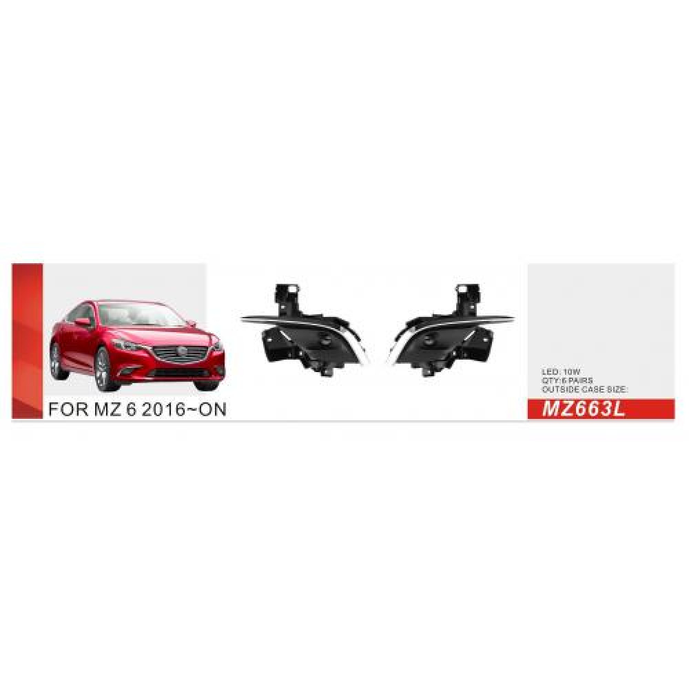 Фары доп.модель Mazda 6 2016-/MZ-663L/LED-10W/эл.проводка