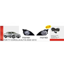 Фары доп.модель Toyota Corolla 2007-10/TY-277E2/H11-12V55W/эл.проводка