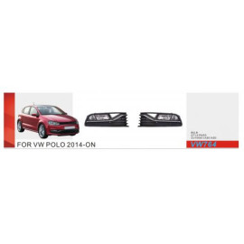 Фары доп.модель VW Polo 5 2014-17/VW-764/H8-12V35W/эл.проводка