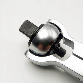Трещотка 1/2" с шарниром (360°) TOPTUL 72 зубца укороченная 1/4"х1/2" CJMM1616