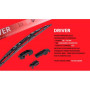 Щетки стеклоочистителя каркасные со спойлером VOIN 24"-600мм (TP605SWS-24") DRIVER