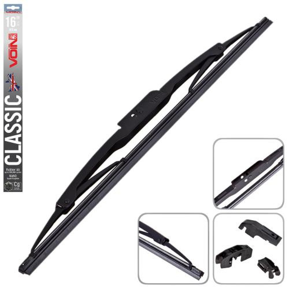Щетки стеклоочистителя VOIN-605-16 каркасные VOIN-16" 400 мм (TP405-SW-16") CLASSIC