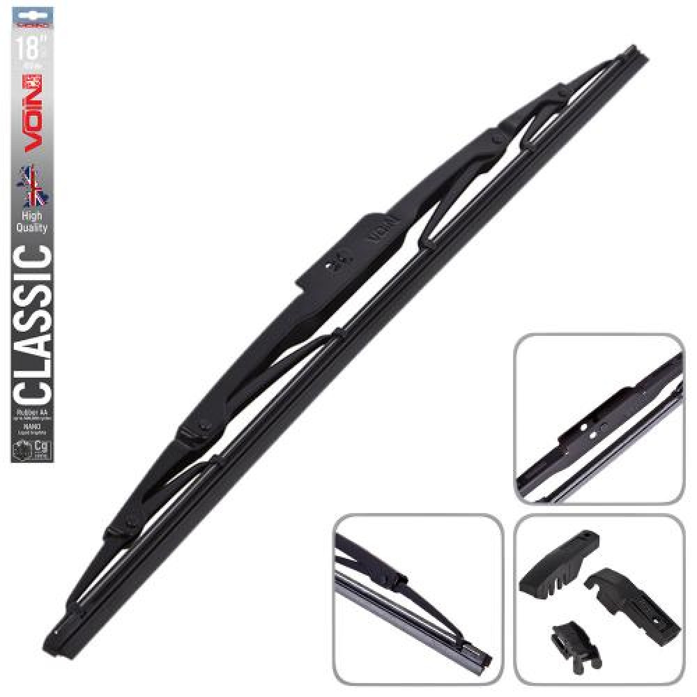 Щетки стеклоочистителя VOIN-605-18 каркасные VOIN-18" 450 мм (TP405-SW-18") CLASSIC