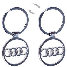Брелок металлический дешевый AUDI в круге (CN)