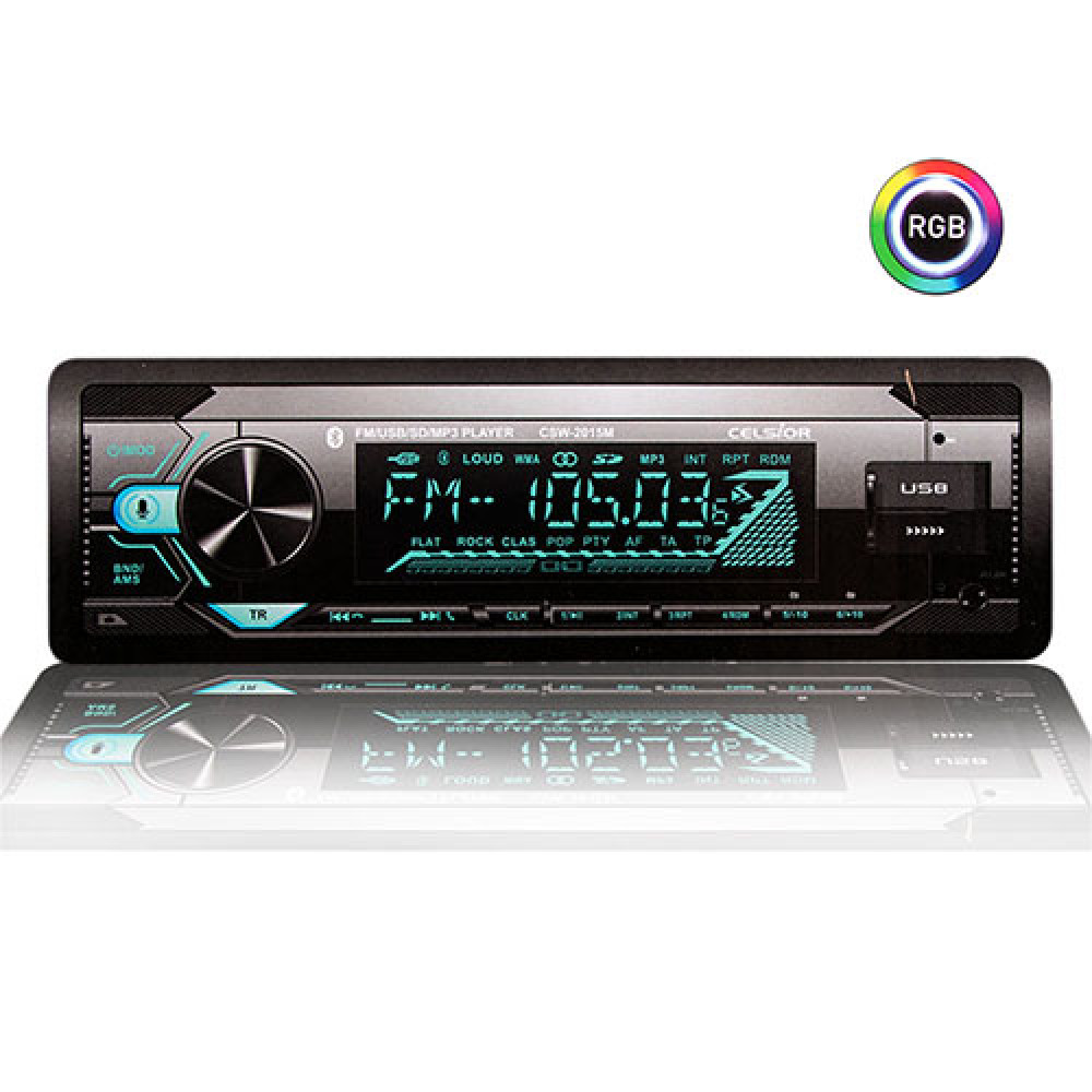Бездисковый MP3/SD/USB/FM проигрыватель  Celsior CSW-2015M Bluetooth