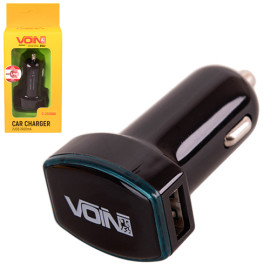 Автомобильное зарядное устройство VOIN C-2026BK 2USB (12/24V - 5V 2,4A)