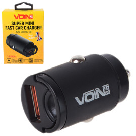 Автомобильное зарядное устройство VOIN 30W, 1USB QC4.0 12/24V (4.5V*5A, 5V*4.5A, 9V*3A,12V*2.5A)