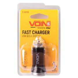 Автомобильное зарядное устройство VOIN C-3011Q 1USB (12/24V - 5V 3A, 9V 2A, 12V 1.5A) QC3.0