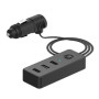 Автомобильное зарядное устройство VOIN C-4416 3USB (12/24V - 5V 2,4А + 2х1А) провод 1м