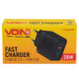 Сетевое зарядное устройство VOIN 28W, 2 USB, QC3.0 (Port 1-5V*3A/9V*2A/12V*1.5A. Port 2-5V2A)