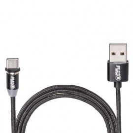 Кабель  магнитный VOIN MC-2302C BK USB - Type C 2,4А, 2m, black (только зарядка) (MC-2302C BK)