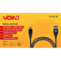 Кабель  магнитный VOIN USB - Lightning 3А, 1m, black (быстрая зарядка/передача данных)