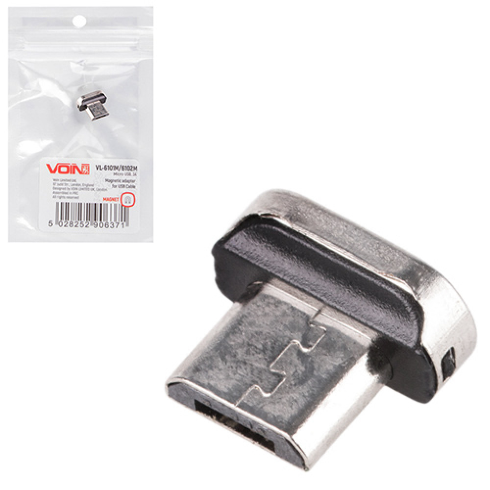 Адаптер для магнитного кабеля VOIN 6101M/6102M, Micro USB, 3А