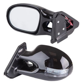 Зеркало боковое ЗБ 3252C BLACK/LED черн/пов