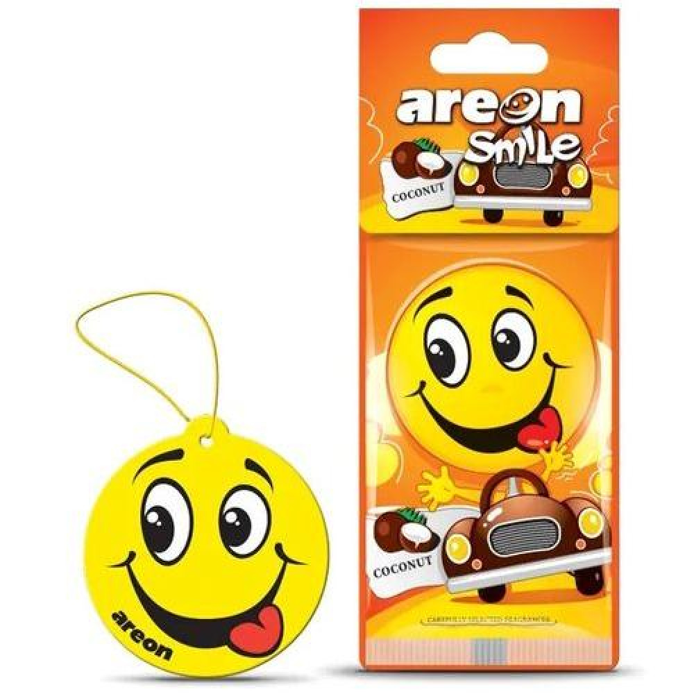 Освежитель воздуха AREON сухой листик Smile Dry Coconut