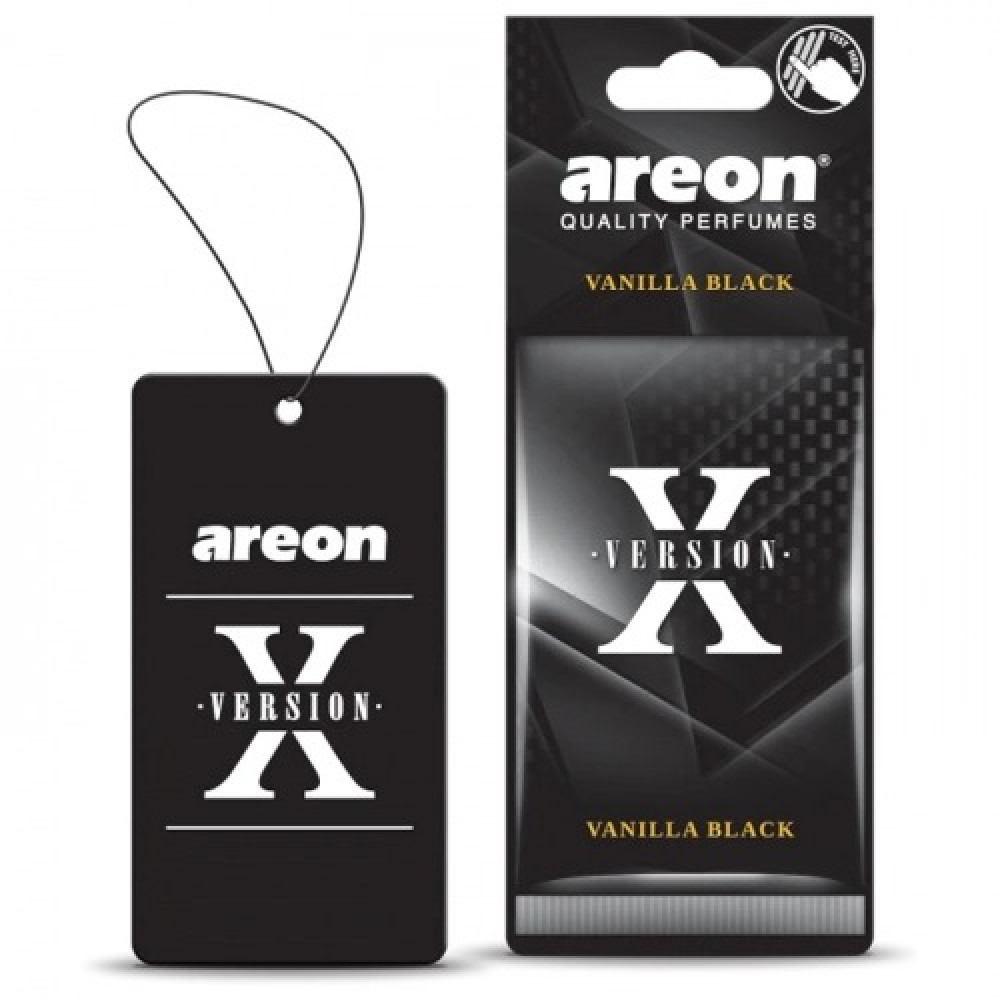 Освежитель воздуха AREON Х-Vervision сухой листик Vanilla Black