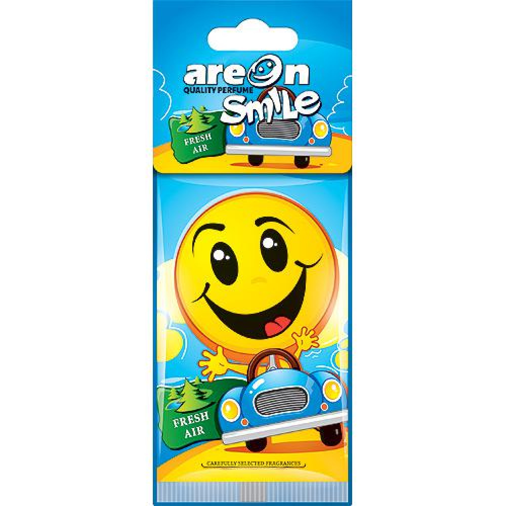 Освежитель воздуха AREON сухой листик Smile Dry Fresh Air