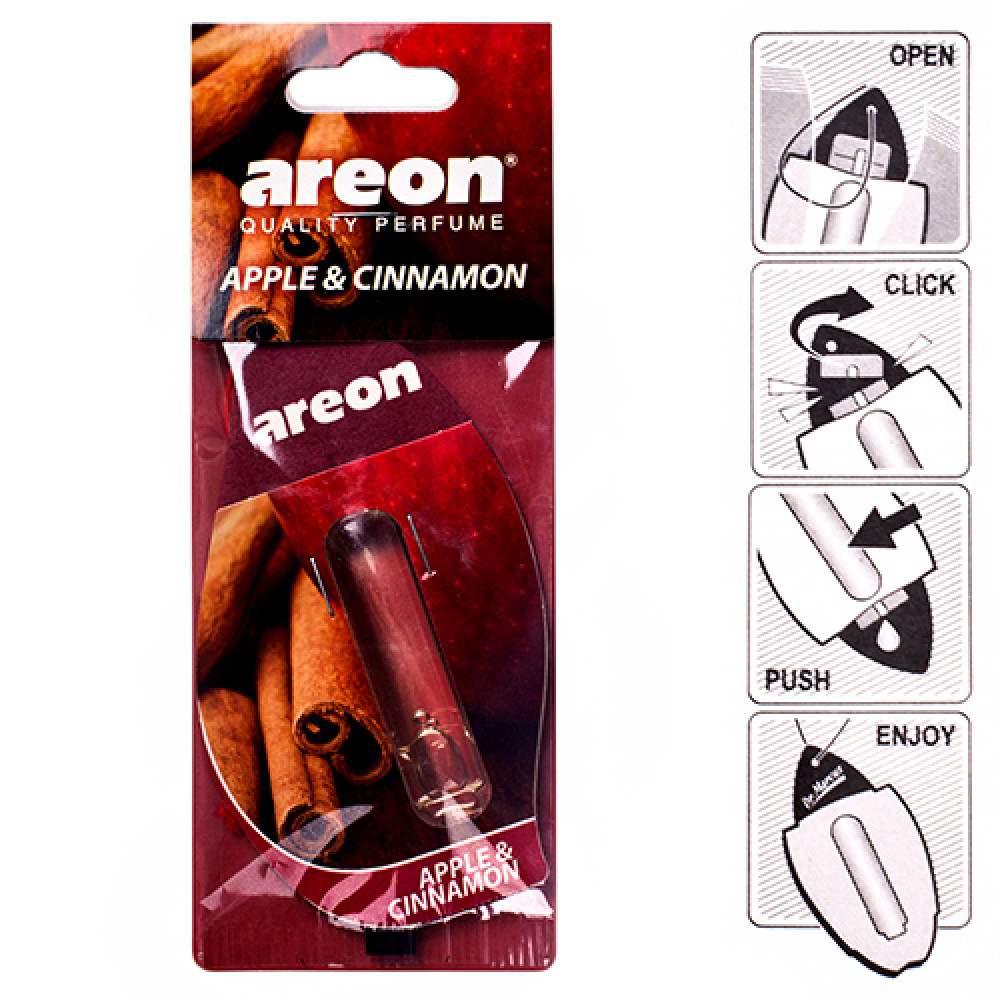 Освежитель воздуха жидкий листик AREON "LIQUID" Apple & Cinnamon 5ml