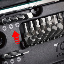 Профессиональный набор инструмента TOPTUL 1/4" 41ед. GADW4101
