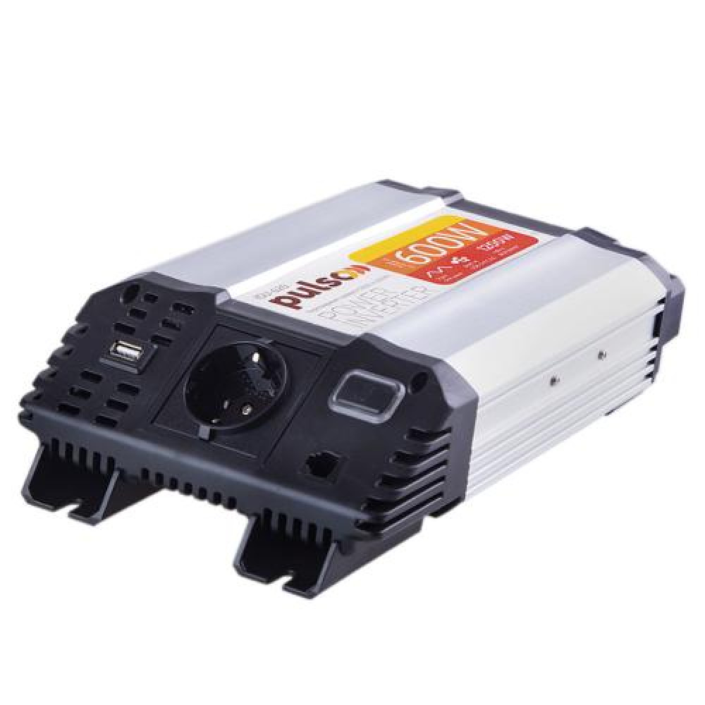 Преобраз. напряжения PULSO/ISU- 620/12V-220V/600W/USB-5VDC2.0A/син.волна/клеммы