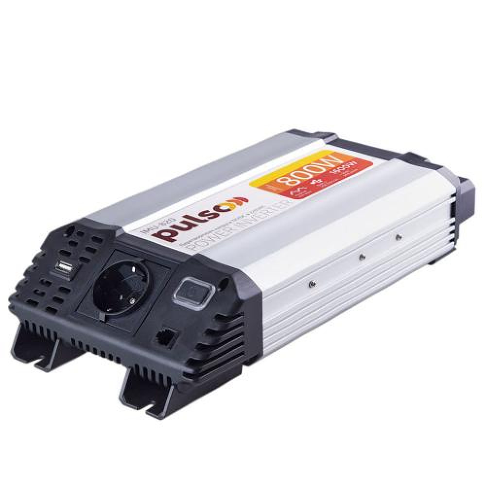 Преобраз. напряжения PULSO/IMU 820/12V-220V/800W/USB-5VDC2.0A/мод.волна/клеммы