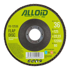 Alloid. Круг лепестковый торцевой 125 мм, зерно  36, T27