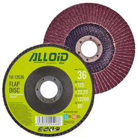Alloid. Круг лепестковый торцевой 125 мм, зерно  36, T27