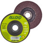 Alloid. Круг лепестковый торцевой 125 мм, зерно  40, T27