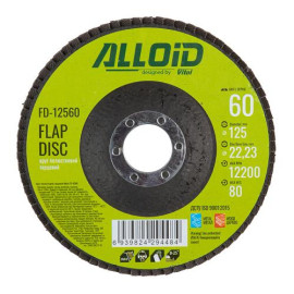 Alloid. Круг лепестковый торцевой 125 мм, зерно  60, T27