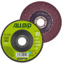 Alloid. Круг лепестковый торцевой 125 мм, зерно  80, T27
