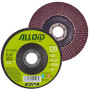 Alloid. Круг лепестковый торцевой 125 мм, зерно 120, T27