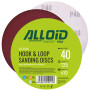 Alloid. Круг шлифовальный на липучке 125 мм, зерно  40 (10шт)