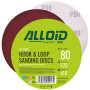 Alloid. Круг шлифовальный на липучке 125 мм, зерно  80 (10шт)