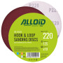 Alloid. Круг шлифовальный на липучке 125 мм, зерно 220 (10шт)