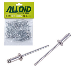Alloid. Заклепка алюминиевая 3,2 х 6,4мм, 50шт