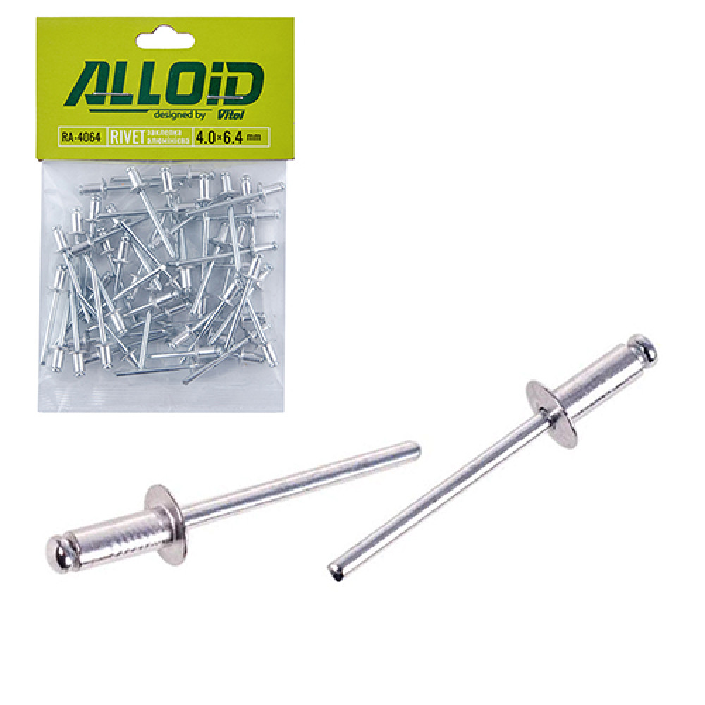 Alloid. Заклепка алюминиевая 4,0 х 6,4мм, 50шт