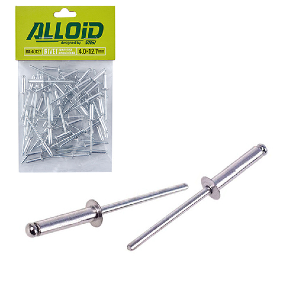 Alloid. Заклепка алюминиевая 4,0х12,7мм, 50шт