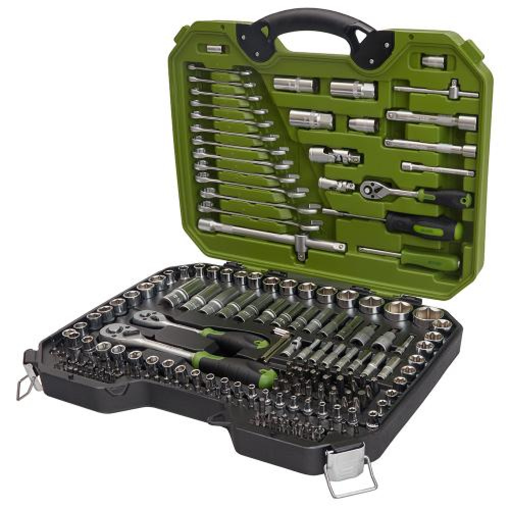 Alloid. Универсальный набор инструмента 1/4" & 3/8"&1/2", 218 предм. (НГ-4218П)