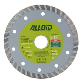 Alloid. Диск алмазный отрезной Turbo 125 мм