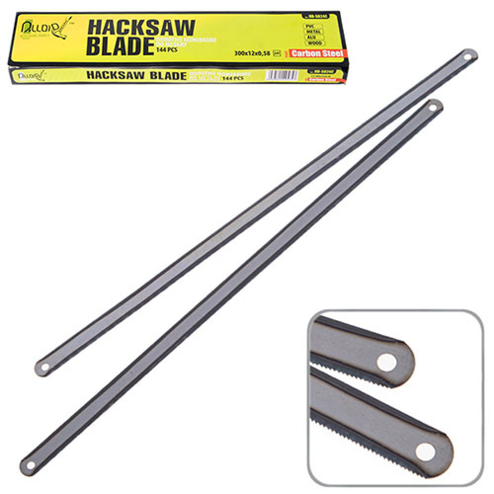 Alloid. Полотно ножовочное по металлу 300х12х0,58, 24Т, Р6М5, Carbon Steel