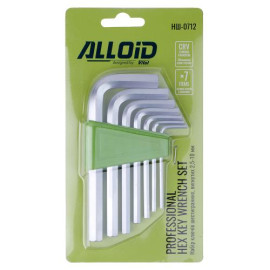 Alloid. Набор ключей шестигранных, изогнутых. 7 предм. 2,5-10 мм. (НШ-0712)