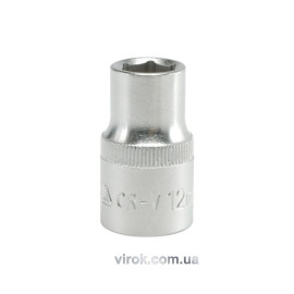 Головка торцева 6-гранна YATO : квадрат 1/2", М= 12 мм, L= 38 мм [12/120/240]